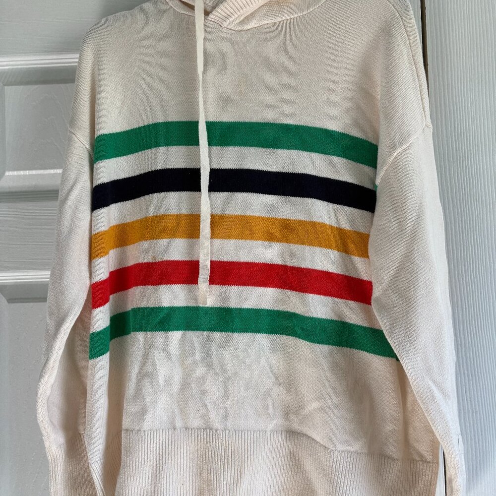 Lou & Grey Cream Sweater with Multicolor Stripes